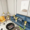 Lampa wisząca Emibig NANDO 6 BL GOLD