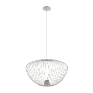 Lampa wisząca Pumpkin L jedwabisty szary 1 pkt GU10 R50 - Nowodvorski