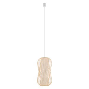 Lampa wisząca Puket L naturalne drewno 1 pkt E27 - Nowodvorski