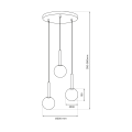 Lampa wisząca PLAY BLACK 3xG9
