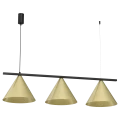 Lampa wisząca CAPITAL CZARNY-ZŁOTY 3XGX53