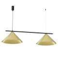 Lampa wisząca CAPITAL CZARNO-ZŁOTY 2XGX53
