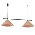 Lampa wisząca CAPITAL CZARNY-MIEDZIANY 2XGX53