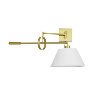 LAMPA ŚCIENNA KINKIET MOSIĘŻNO-BIAŁY TURINA