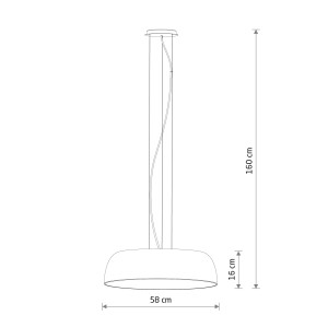 Lampa wisząca Satellite M biały 7 pkt E27 - Nowodvorski