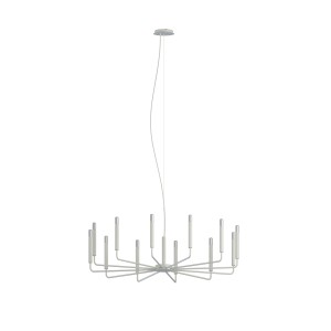 Lampa wisząca ORTO XII B 12xE14 jedwabisty szara 11465 Nowodvorski