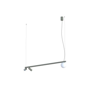 Lampa wisząca Fourty jedwabisty grafit 3 pkt GU10 R35 i G9 - Nowodvorski