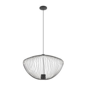 Lampa wisząca Pumpkin L jedwabisty grafit 1 pkt GU10 R50 - Nowodvorski