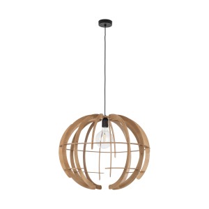 Lampa wisząca Venus Wood Brązowy 1x E27 - TK Lighting