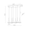 CONO MINI BLACK LAMPA WISZACA 6