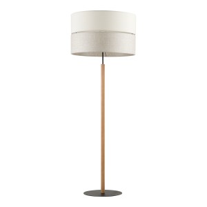 Lampa podłogowa Eco Czarny, Sosna 1x E27 - TK Lighting