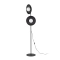 SLATE BLACK GLASS LAMPA PODŁOGOWA 2XG9