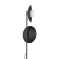 SLATE BLACK GLASS LAMPA PODŁOGOWA 2XG9