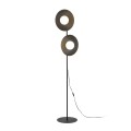 SLATE BLACK GLASS LAMPA PODŁOGOWA 2XG9