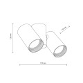 AMIS WHITE DOWNLIGHT 2XGU10