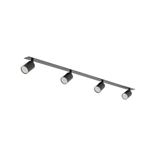 NEX BLACK 4XGU10 LAMPA SUFITOWA PODTYNKOWA