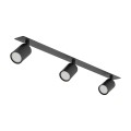 NEX BLACK 3XGU10 LAMPA SUFITOWA PODTYNKOWA