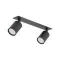 NEX BLACK 2XGU10 LAMPA SUFITOWA PODTYNKOWA