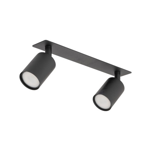 NEX BLACK 2XGU10 LAMPA SUFITOWA PODTYNKOWA