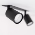 NEX BLACK 2XGU10 LAMPA SUFITOWA PODTYNKOWA