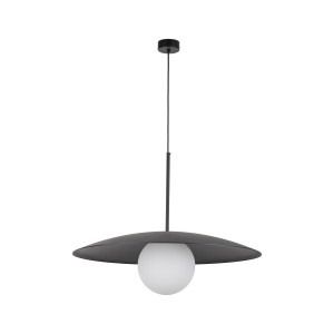 Lampa wisząca Slate Black Glass 1x E27 - TK Lighting