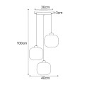 Lampa wisząca K-5664 z serii CAMPO
