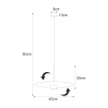 Lampa wisząca K-5457 z serii BURGAS