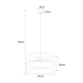 Lampa wisząca K-5501 z serii MALAVI