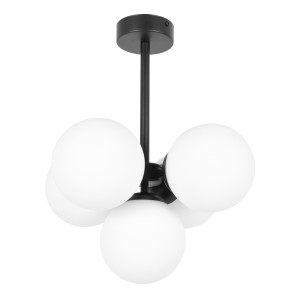 Lampa sufitowa INEZ K-5361 Czarny, biały 5 źr., E14, 10W LED - Kaja