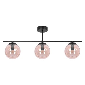 Lampa sufitowa DELTA K-5164 Czarny, bursztynowy 3 źr., E14, 10W LED - Kaja