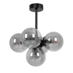 Lampa sufitowa MEGAN K-5364 Czarny, grafitowy 5 źr., E14, 10W LED - Kaja