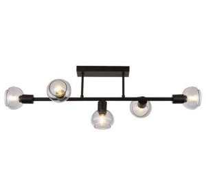 Lampa sufitowa SULLIVAN 5xE14 - czarny/dymiony