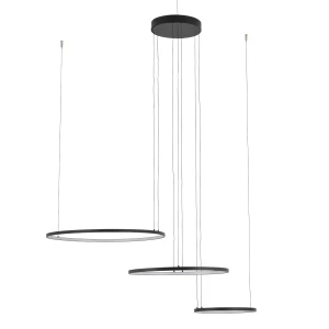Lampa wisząca Circolo Power czarny LED zintegrowany 11648 - Nowodvorski