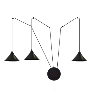 Lampa wisząca Abramo czarny 3x E27 - Emibig