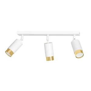 Lampa sufitowa Hiro biały/złoty 3x GU10 - Emibig