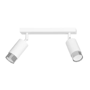 Lampa sufitowa Hiro biały/chrom 2x GU10 - Emibig
