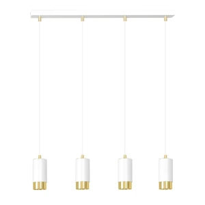 Lampa wisząca Fumiko biały/złoty 4x GU10 - Emibig