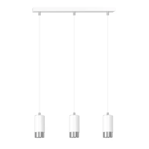 Lampa wisząca Fumiko biały/chrom 3x GU10 - Emibig