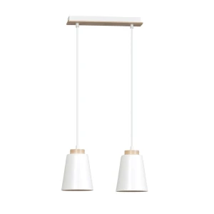 Lampa wisząca Bolero biały 2x E27 - Emibig