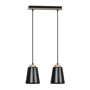 Lampa wisząca Bolero czarny 2x E27 - Emibig