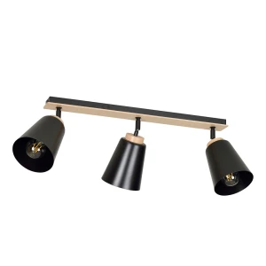 Lampa sufitowa Atlas czarny 3x E27 - Emibig