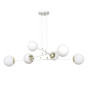 Lampa wisząca Ognis biały 6x E27 - Emibig