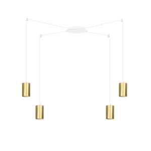 Lampa wisząca Traker biały/złoty 4x GU10 - Emibig