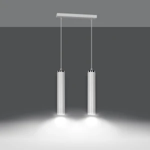 Lampa wisząca Luna biały 2x GU10 - Emibig