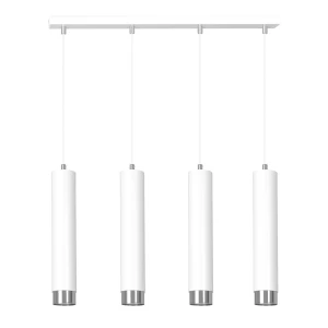 Lampa wisząca Kibo biały/chrom 4x GU10 - Emibig