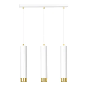 Lampa wisząca Kibo biały/złoty 3x GU10 - Emibig