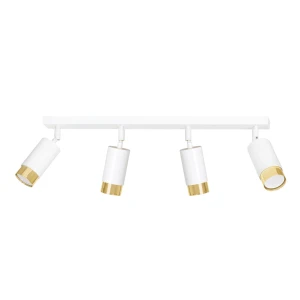Lampa sufitowa Hiro biały/złoty 4x GU10 - Emibig