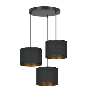 Lampa wisząca Hilde czarny 3x E27 - Emibig