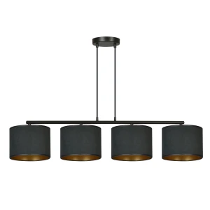 Lampa wisząca Hilde czarny 4x E27 - Emibig