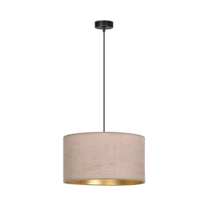 Lampa wisząca Hilde czarny / klosz różowy 1x E27 - Emibig